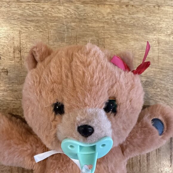 Little Live Pets Teddy Bear Plush Brown Cozy Dozy Baby Cubbles With Pacifier - Picture 2 of 8
